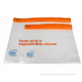 Cheap Waterproof PE zipper lock file wallet bag with logo printing, cheap A4, A5, A6, B5 transparent plastic pe zip lock files